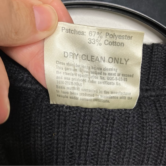 Brigade quarter masters the wooly‎ pully sweater 100% wool made in England black - Picture 4 of 6